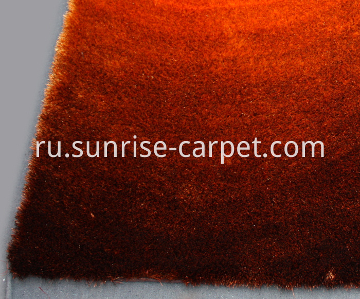 Thin Polyeste Shaggy Rug Gradational Design